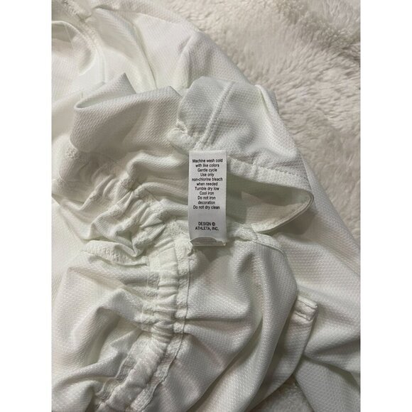 Athleta Wick-It Swimsuit Bathing Suit Coverup Medium White Long Sleeve 581751 - Picture 5 of 8